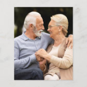 Budget Jubileum - Hernieuwde foto - uitnodiging (Achterkant)