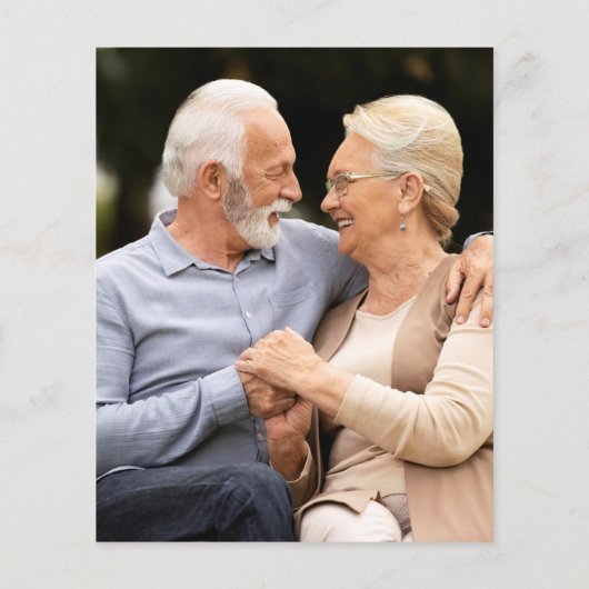 Budget Jubileum - Hernieuwde foto - uitnodiging (Achterkant)