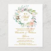 Budget Jubileum - Hernieuwde foto - uitnodiging (Voorkant)