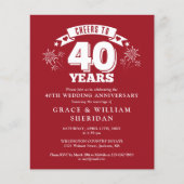 Budget juicht toe voor 40e Jubileum foto-uitnodigi (Voorkant)