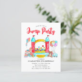 Budget JUMP PARTY Bounce House Trampoline Verjaard (Staand voorkant)