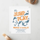Budget Jump Spelen Dolfijnenpark Kinder feestdag V Notitiekaartje (Voorkant / Achterkant in situ)