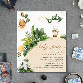 Budget Jungle Feest Baby Borrel Uitnodiging