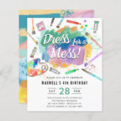 Budget Jurk voor een Mess Kinder Kunst Schilderij  (Voorkant / Achterkant)