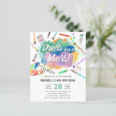 Budget Jurk voor een Mess Kinder Kunst Schilderij  (Staand voorkant)