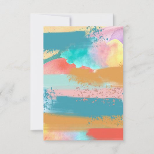 Budget Jurk voor een Mess Paint Verjaardag Notitiekaartje (Achterkant)