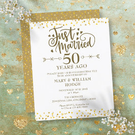 Budget Just Married 50e Jubileum Uitnodiging