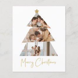 Budget Kaart met kerstboombegroetingen met foto's