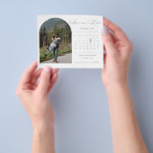 BUDGET kalender foto Sla de datum op Uitnodiging Flyer (Hand)