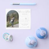 BUDGET kalender foto Sla de datum op Uitnodiging Flyer (Enkel)