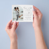 BUDGET kalender foto Sla de datum op Uitnodiging Flyer (Hand)