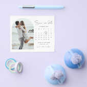 BUDGET kalender foto Sla de datum op Uitnodiging Flyer (Enkel)