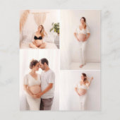 Budget Kalligrafie Foto Baby shower (Achterkant)