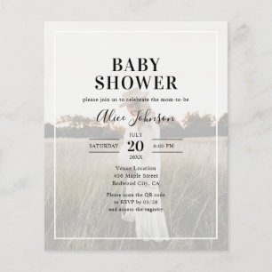 Budget Kalligrafie Foto Baby shower