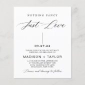 Budget Kalligrafie Niets Fancy Gewoon Liefde Bruil (Voorkant)