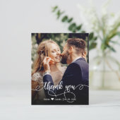 Budget kalligrafie Weduwfoto Hartelijk dank (Staand voorkant)