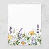 Budget Kamille & Eucalyptus bruiloft uitnodiging (Achterkant)