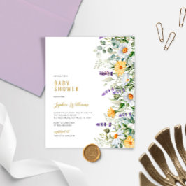 Budget Kamille Wildflower Baby shower Invitation