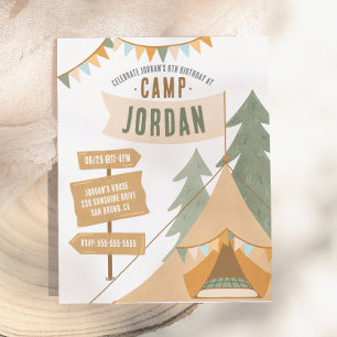 Budget Kampeer Thema Outdoor Jongens Verjaardagsfe