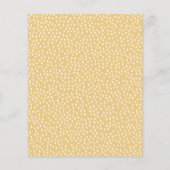 Budget Kangaroo Yellow Baby shower Uitnodiging (Achterkant)