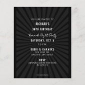 Budget Karaoke Night Party Uitnodiging (Achterkant)