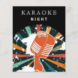 Budget Karaoke Night Party Uitnodiging
