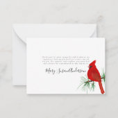 BUDGET Kardinaal begrafenis Memorial Notitiekaartje (Voorkant)