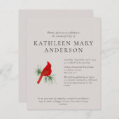 BUDGET Kardinaal Herdenkingsfeest Uitnodiging (Voorkant / Achterkant)