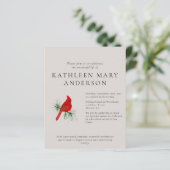 BUDGET Kardinaal Herdenkingsfeest Uitnodiging (Staand voorkant)