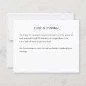 Budget Kardinaal Rood en Goud Afstudeerder Dank u (Achterkant)