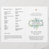 BUDGET katholieke bruiloft Nuptial Mass Programme (Voorkant)