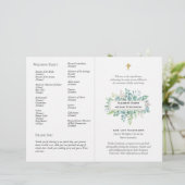 BUDGET katholieke bruiloft Nuptial Mass Programme  (Staand voorkant)