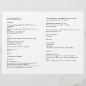 BUDGET katholieke bruiloft Nuptial Mass Programme  (Achterkant)