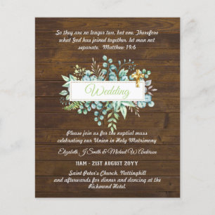 BUDGET Katholieke bruiloft Uitnodigingen Grieks kr