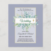 Budget KATHOLIEKE christelijke TROUWKAART Groene d (Voorkant)