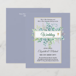 Budget KATHOLIEKE christelijke TROUWKAART Groene d