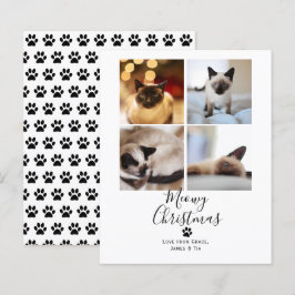 BUDGET Kattekerstfeest Huisdier Katten Kerstkaart