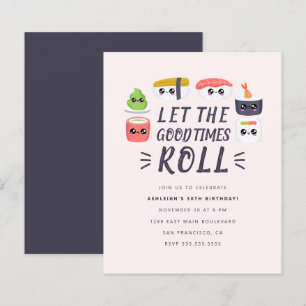Budget Kawaii Sushi Rolls Birthday Party