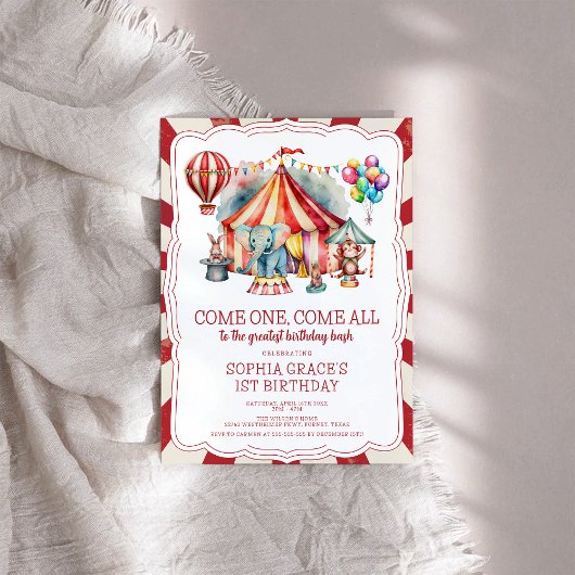 Budget Kermis Circus Show & Dieren Verjaardag Kaart