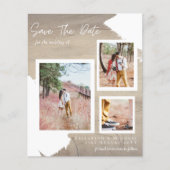 BUDGET kersenfoto RUSTICAL SAVE the DATE  (Voorkant)