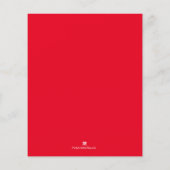 Budget Kerst Bloemstuk Feestelijke Uitnodiging Flyer (Achterkant)