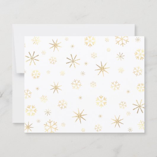 Budget Kerst Foto Rood Goud Vrede Liefde Kaart (Achterkant)