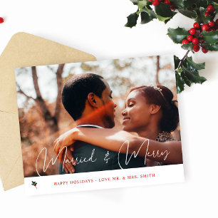 Budget Kerst & Getrouwd Kerstfoto Flyer