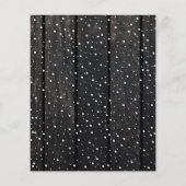 Budget Kerst robuuste hout foto winter vakantie Flyer (Achterkant)