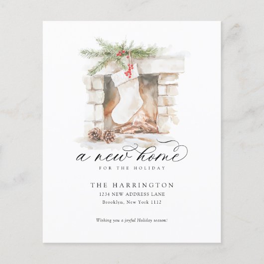 BUDGET Kerst Stocking Een Nieuw Huis Verhuizen (Voorkant)