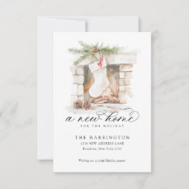 BUDGET Kerst Stocking Een Nieuw Huis Verhuizen Notitiekaartje