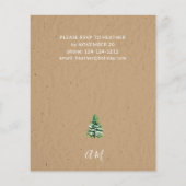Budget Kerst Truck & Lichten Faux Kraft Feestje Flyer (Achterkant)