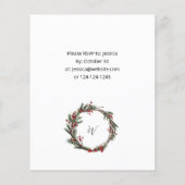 Budget Kerstbessen & Dennenboom Diner of Feestje (Achterkant)