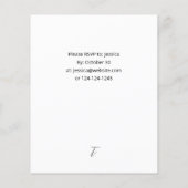 Budget Kerstbessen & Dennenboom-diner of -feestje Flyer (Achterkant)