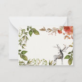 budget kerstblad stag foto rood en groen notitiekaartje (Achterkant)